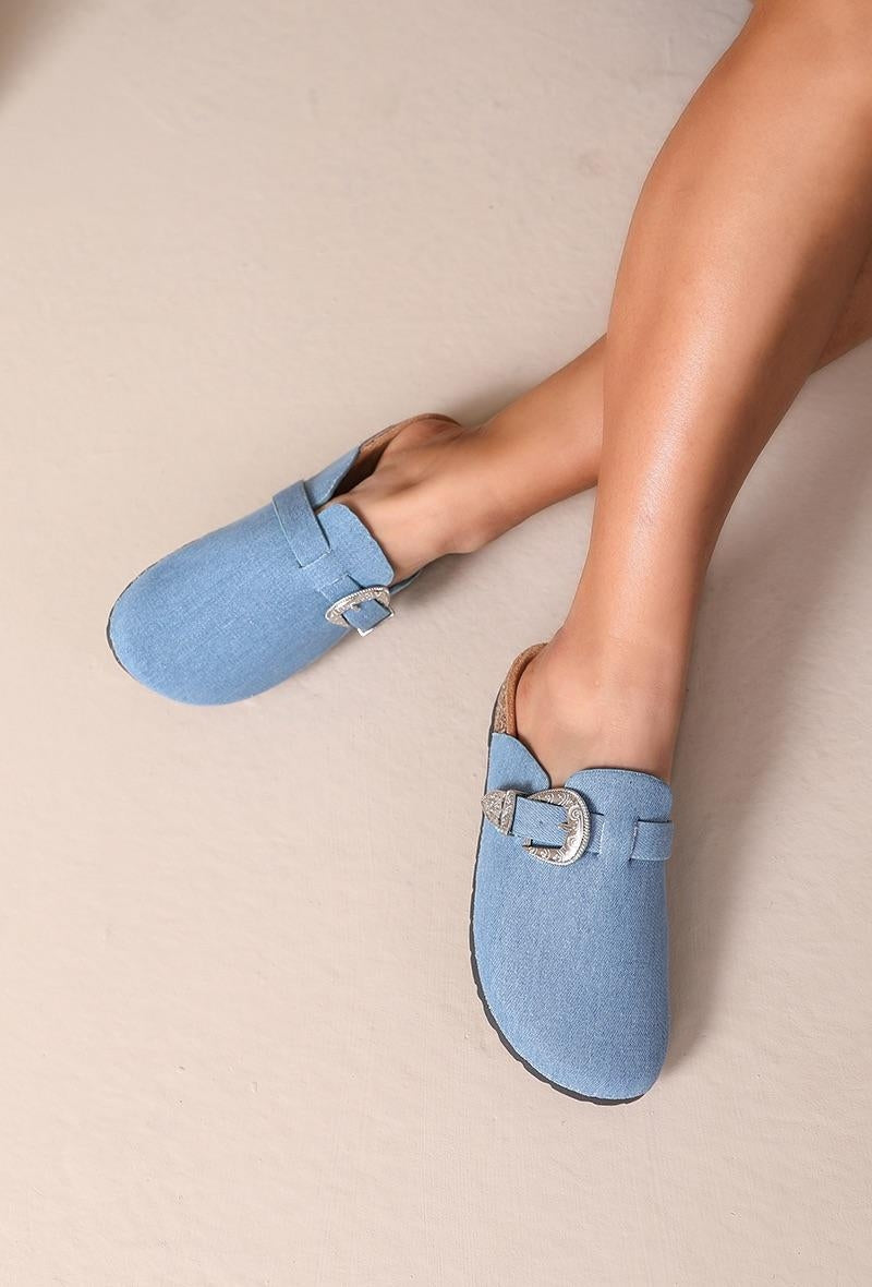 Mules Joia Shoes · W-126 Azul Denim — Azul denim