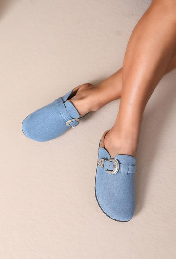 Mules Joia Shoes · W-126 Azul Denim — Azul denim