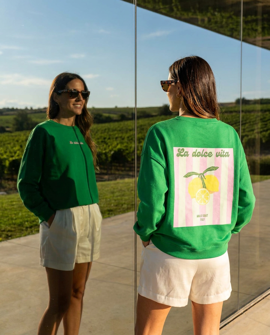 Sudadera Verde Amalfi