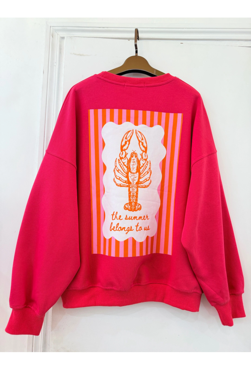Sudadera GG Luxe Langosta del Verano color Sandía