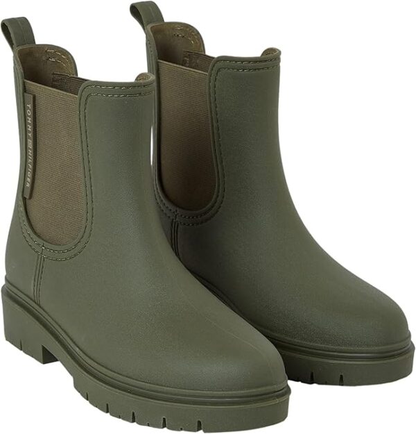 Botines Esenciales Tommy Hilfiger Rainbootie para Mujer - Verde - Imagen 2