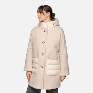 Geox Calithe para Mujer - Abrigo Largo Moonbeam