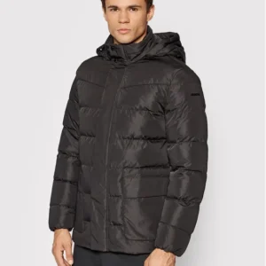 Geox Hilstone para Hombre - Chaqueta Plumífero Regular Fit Negro