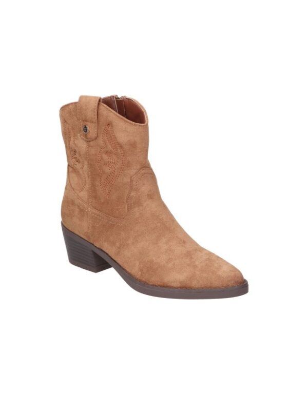Botín Cowboy de Antelina para Mujer de XTI – Estilo y Comodidad en Color Camel - Imagen 5