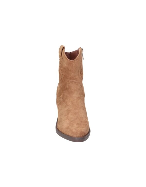Botín Cowboy de Antelina para Mujer de XTI – Estilo y Comodidad en Color Camel - Imagen 4