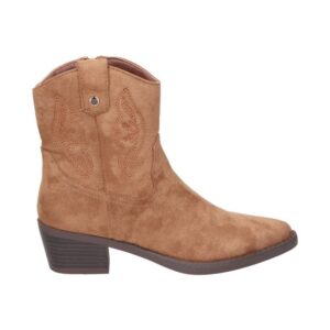 Botín Cowboy de Antelina para Mujer de XTI – Estilo y Comodidad en Color Camel