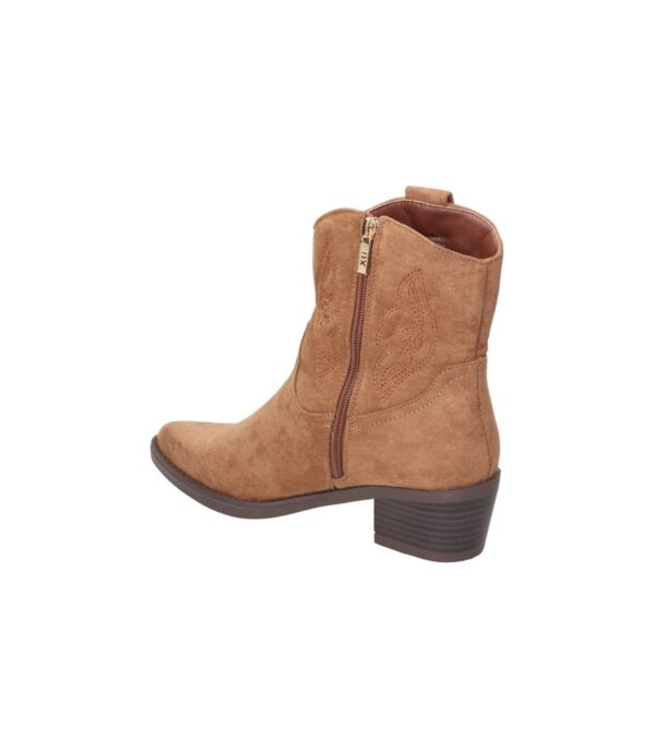 Botín Cowboy de Antelina para Mujer de XTI – Estilo y Comodidad en Color Camel - Imagen 2