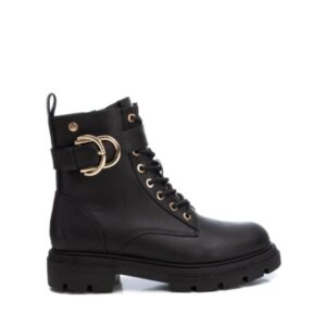 Botas Militares Negras con hebilla dorada para Mujer XTI 143506