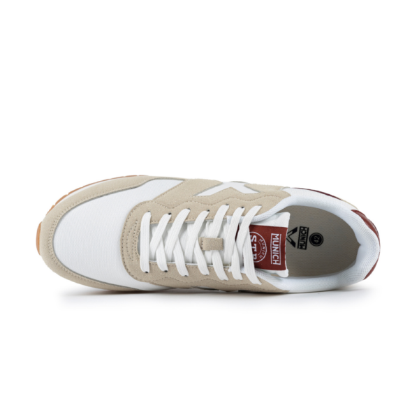 Zapatillas Munich Dash 252 Beige Rojo - Estilo y Comodidad para tu Día a Día - Imagen 3
